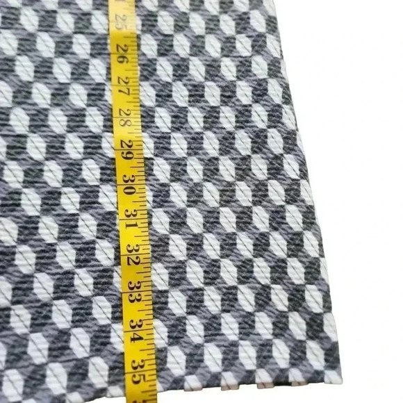 & Other Stories Dress Quilted Long Sleeves Grey White Jacquard Print Women's 10 - Picture 14 of 14